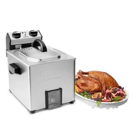 Cuisinart CDF-500 Rotisserie Deep Fryer, Extra Large Capacity, Stainless Steel Certified Refurbished