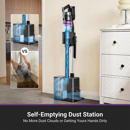 Eureka NEC490 Stylus Elite Cordless Stick Vacuum Cleaner Purple Color Certified Refurbished